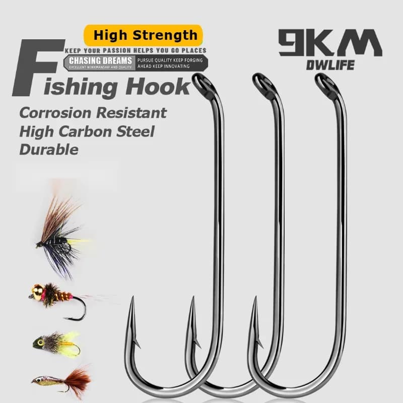 50 Adet Mikro Barbsız Fly Bağlama Jig Kanca
