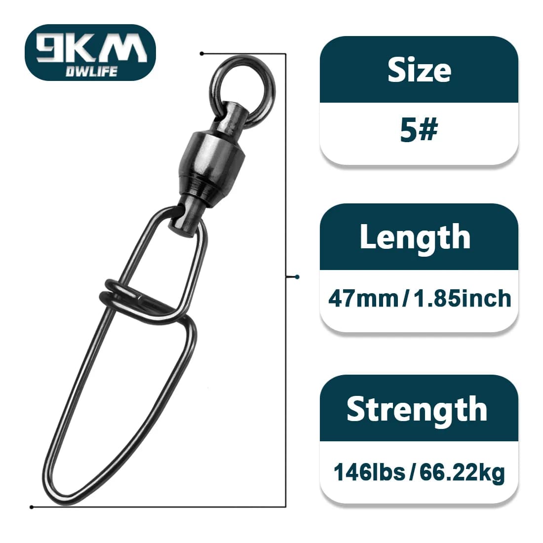 20-100 Parça Bilyalı Döner Klipsli Swivel