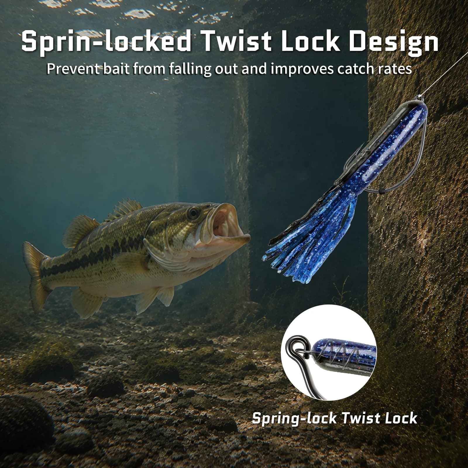 Ekstra Geniş Aralıklı Ot Düşmanı Swimbait Kanca, 25'li Paket