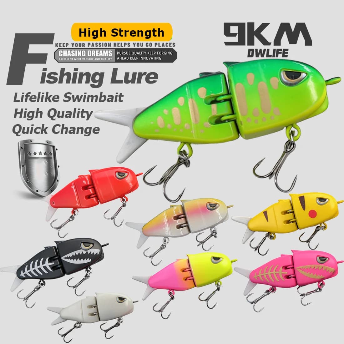 3D Gözlü Mini VIB Yavaş Batan Swimbait Sahte Yem