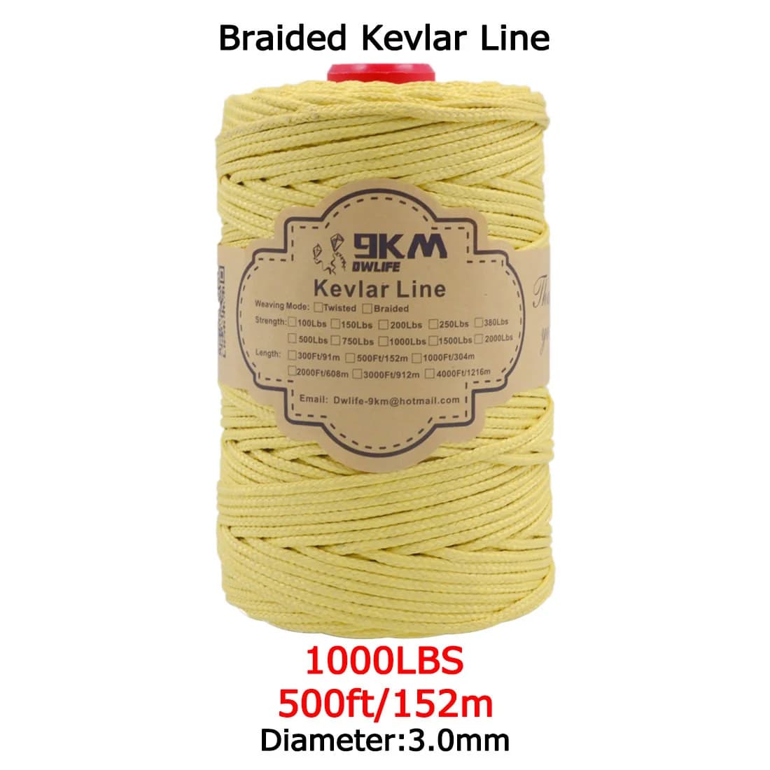 Yüksek Mukavemetli Örgülü Kevlar Yardımcı Halat