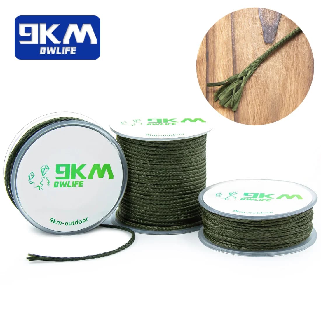 Kamp, Hamak ve Olta İçin Örme Kevlar Misina